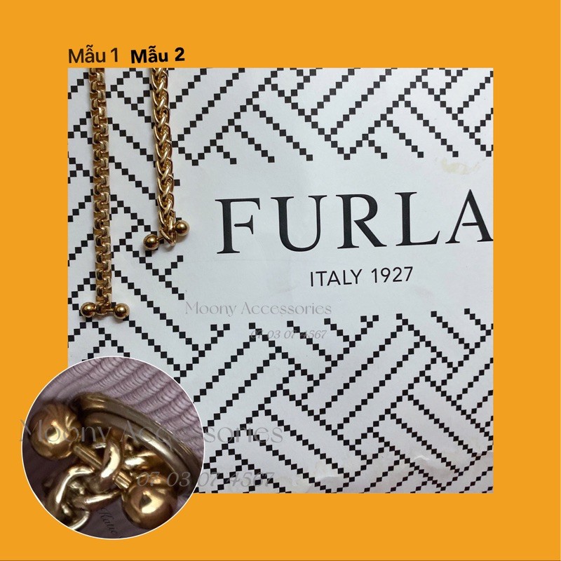 Dây xích túi Furla đầu ngang