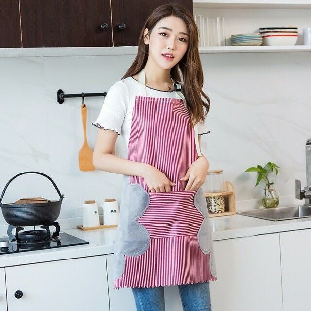 Tạp Dề Cao Cấp Họa Tiết Kẻ Sọc (Giá Sỉ)