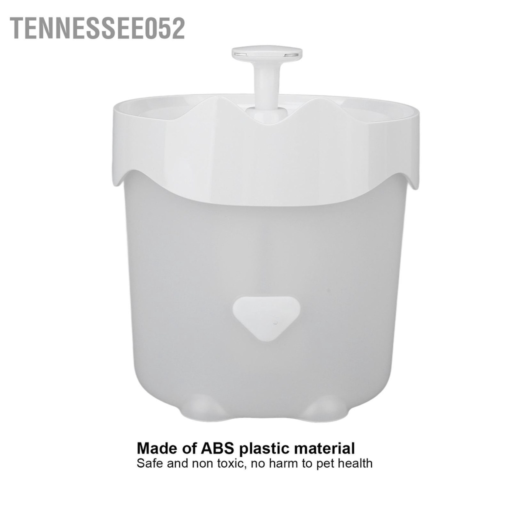 Tennessee052 Đài phun nước cho mèo Máy lọc tự động ABS với máy bơm thông minh không ồn và đèn LED vật nuôi