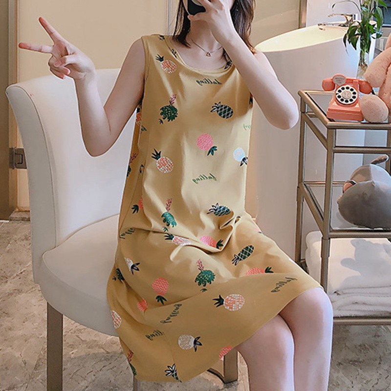 Đồ Ngủ Có Mút Đệm Ngực Kiểu Dáng Dễ Thương Cho Nữ