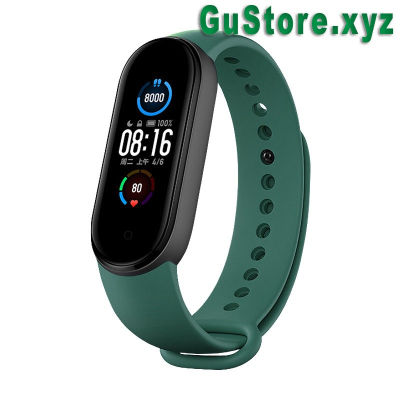 Dây đeo cao su thay thế chuyên dụng cho Xiaomi Mi Band 6/5/4/3 GS-MI01 (có sẵn hàng)