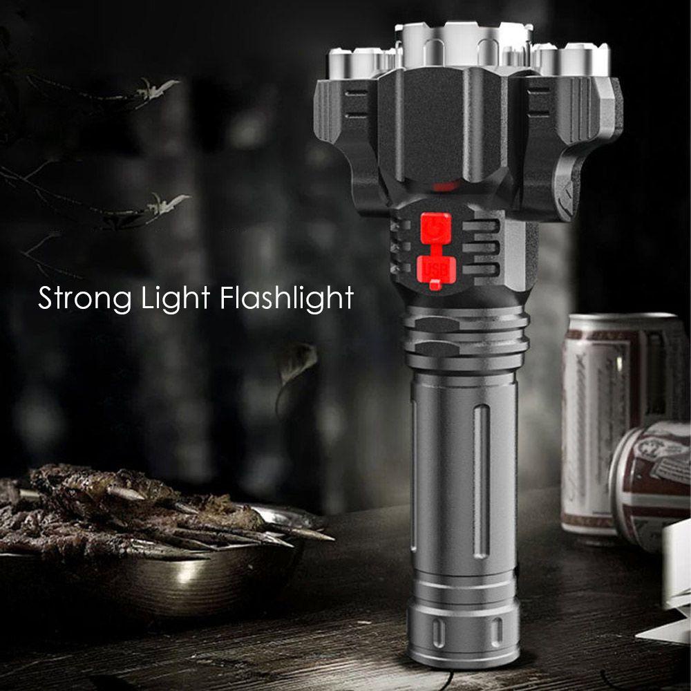 Đèn Pin Bằng ABS Sạc USB Thiết Kế Tiện Lợi Dễ Dùng