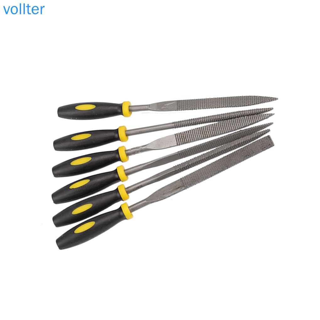 Set 6 Dụng Cụ Mài Giũa Vật Liệu Gỗ Bằng Thép Carbon 3x140mm