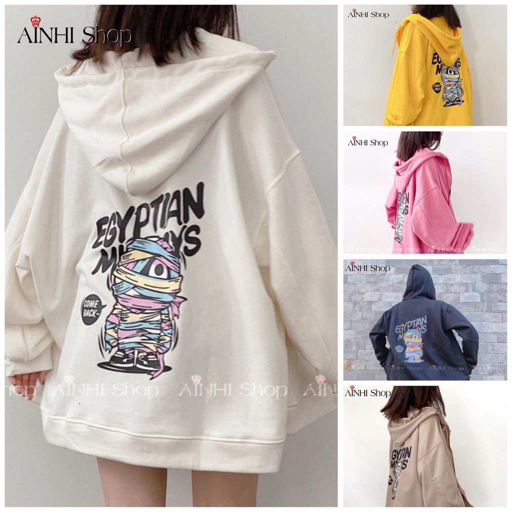 Áo Khoác Hoodie Dây Kéo Có Nón 5 Màu - HÀNG SHOP