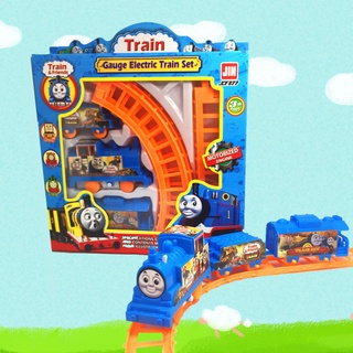 Hộp Đồ Chơi Đường Ray + XE LỬA Tàu Hỏa Chạy Pin Cho Bé