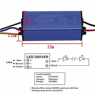 Bộ nguồn LED 50W 36V