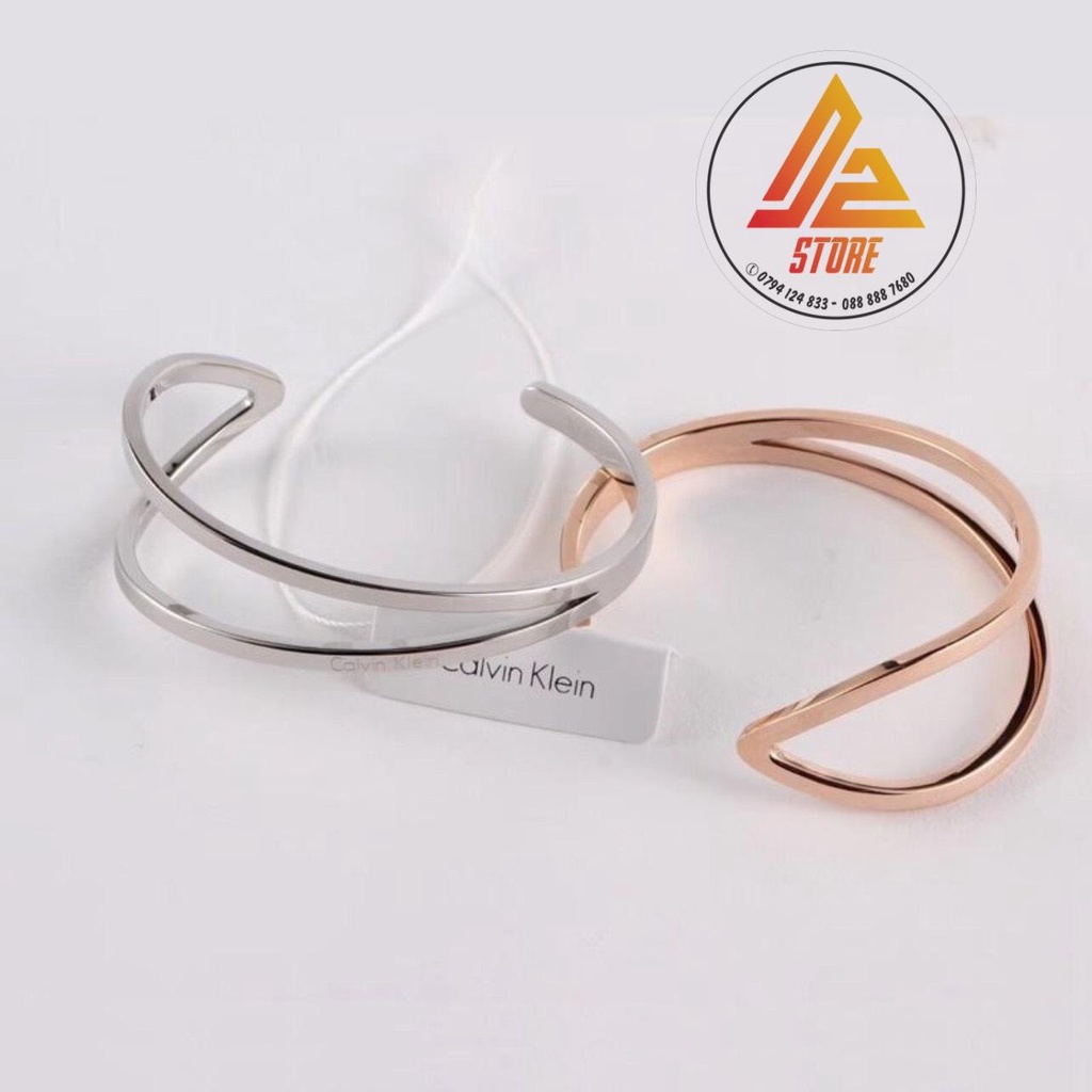 Vòng CK Outline Bangle - Vòng Tay Cuff Titanium không gỉ [Bảo hành 5 năm]