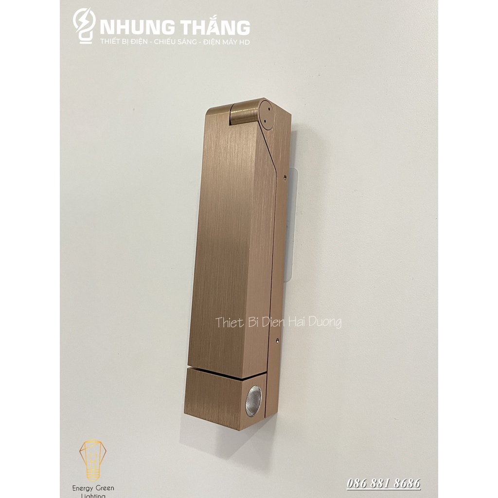 Đèn Led Đọc Sách Chiếu Điểm Đầu giường DT-1089 - Thân Nhôm Cao Cấp - Điều Chỉnh Được Góc Chiếu - Ánh Sáng Vàng
