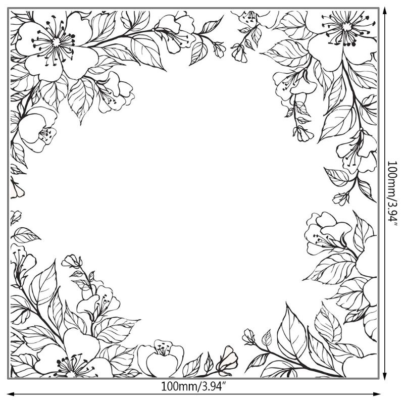 Tem Đóng Dấu Bằng Silicon Trong Suốt Hình Hoa Trang Trí Thiệp Sinh Nhật / Tiệc Sinh Nhật Cho Bé DIY