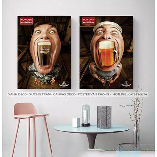 TRANH CANVAS TRANG TRÍ QUÁN BIA