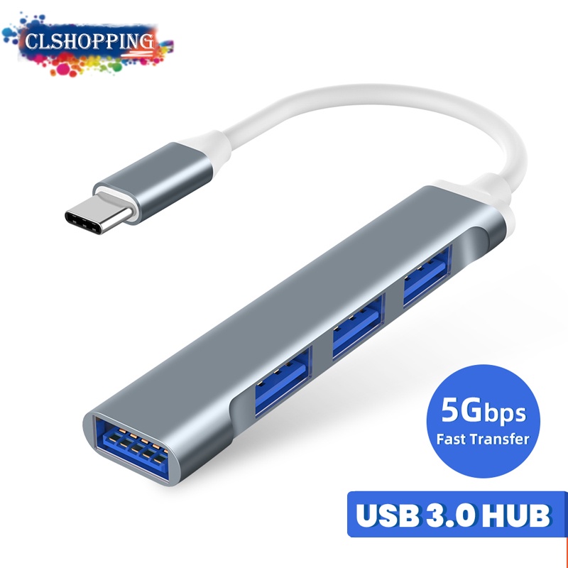 Hub Chia Cổng Type-C Sang USB 3.0 4 Trong 1 5Gbps