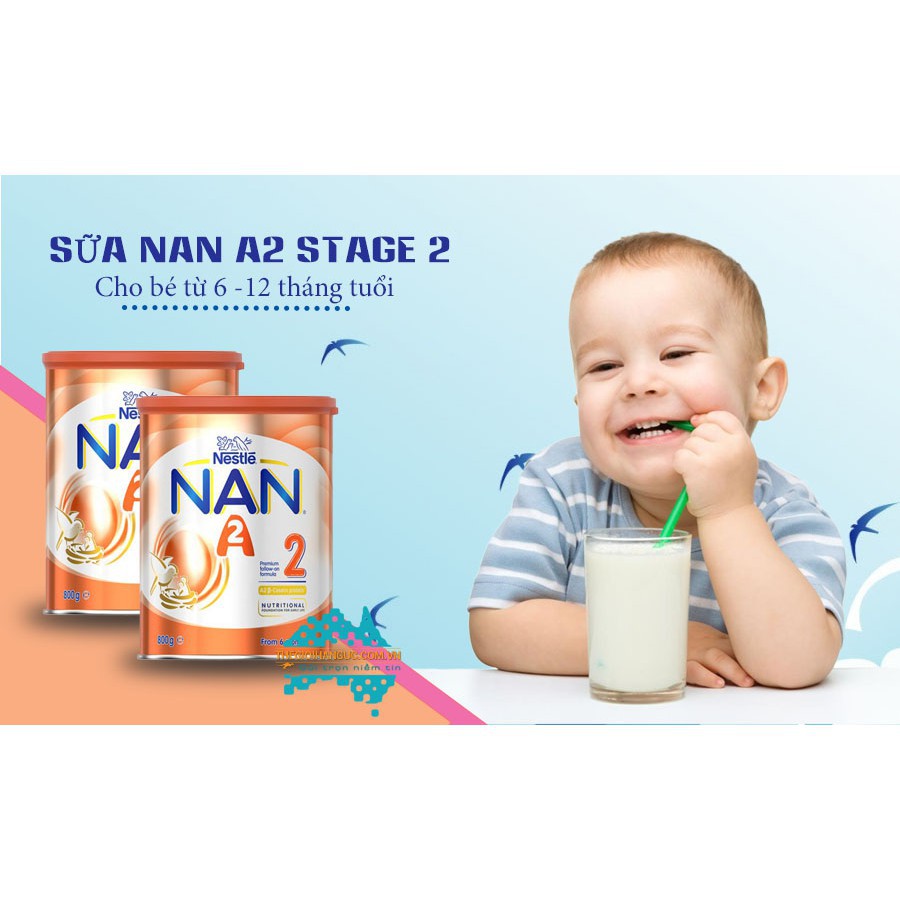 Sữa Nan Úc 800g Số 2, hàng mới hạn sử dụng xa (Cam kết 100% chính hãng)