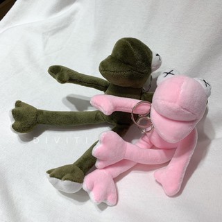 [bán sỉ] móc khoá thú bông hình ếch