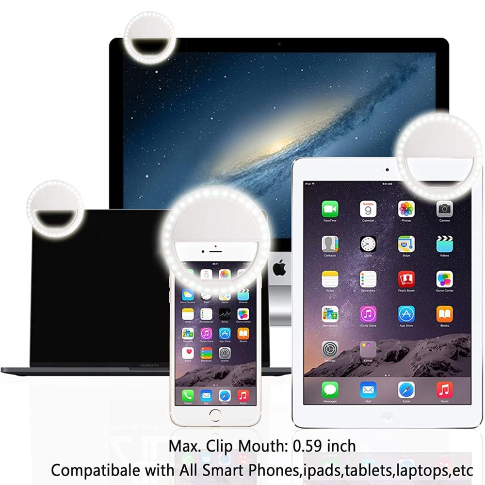 Vòng Đèn LED Neon Gắn Điện Thoại Hỗ Trợ Chụp Ảnh Selfie