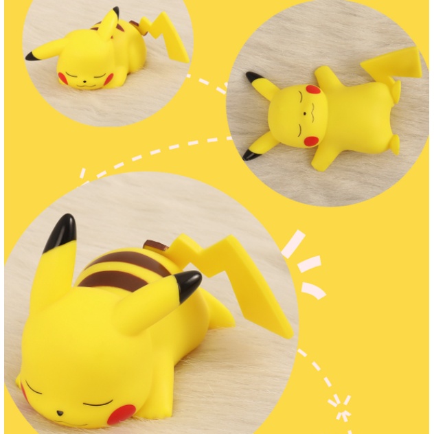 Đèn ngủ hình Pokemon Pikachu nhỏ nhắn dễ thương thích hợp để làm quà tặng cho trẻ em