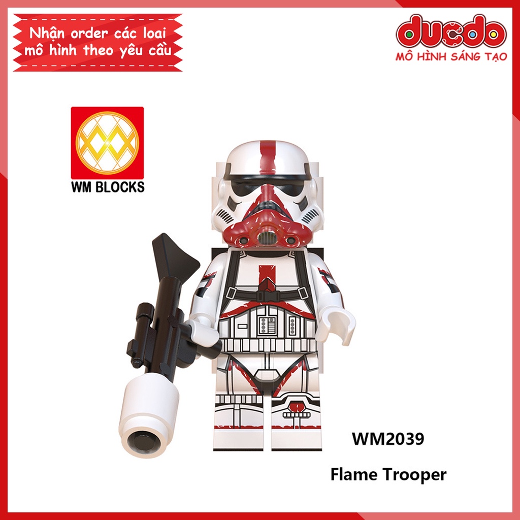 Minifigures nhân vật Chiến tranh các vì sao war - Đồ chơi Lắp ghép Xếp hình Mini Mô hình WM WM6099