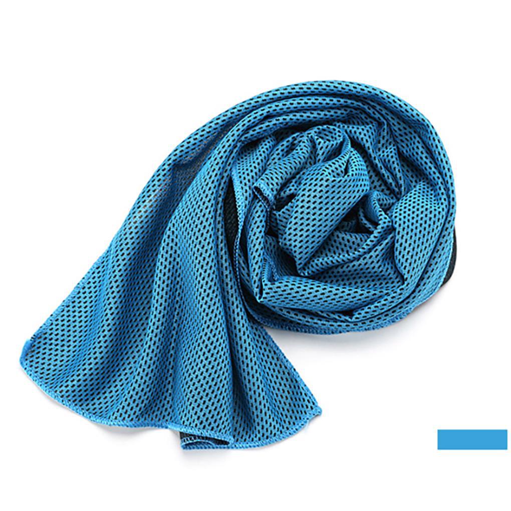 Khăn Lau Thể Thao Làm Mát Màu Sắc Xanh Da Trời