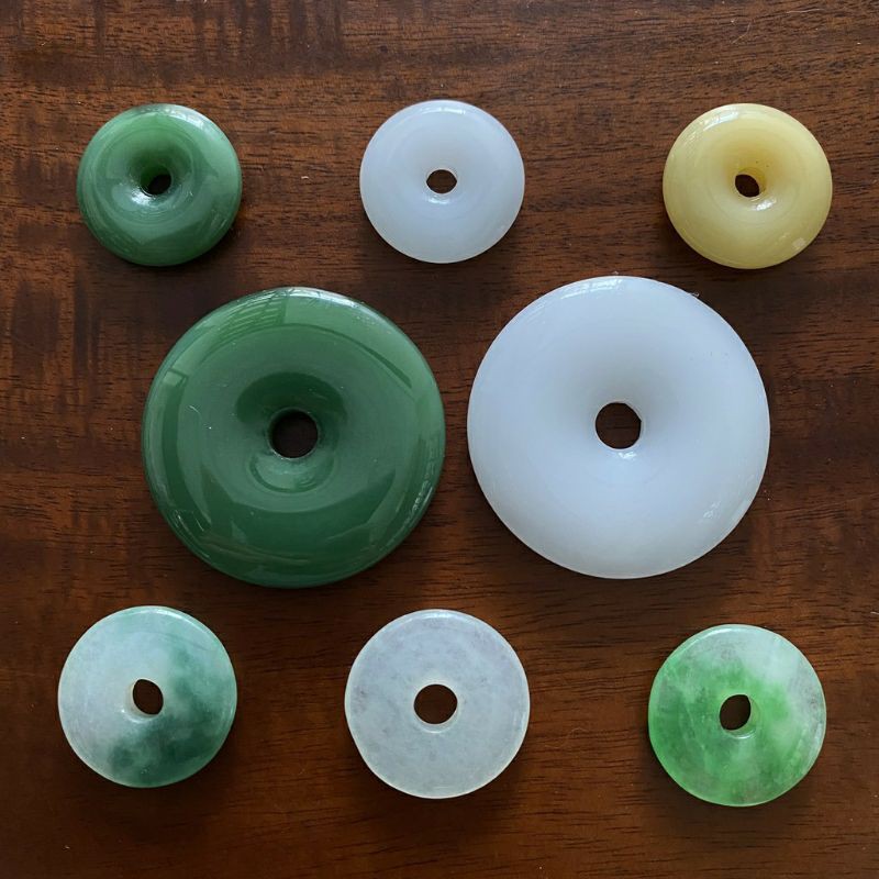 Ngọc bội( đồng điếu) nguyên liệu trâm cổ trang 24mm