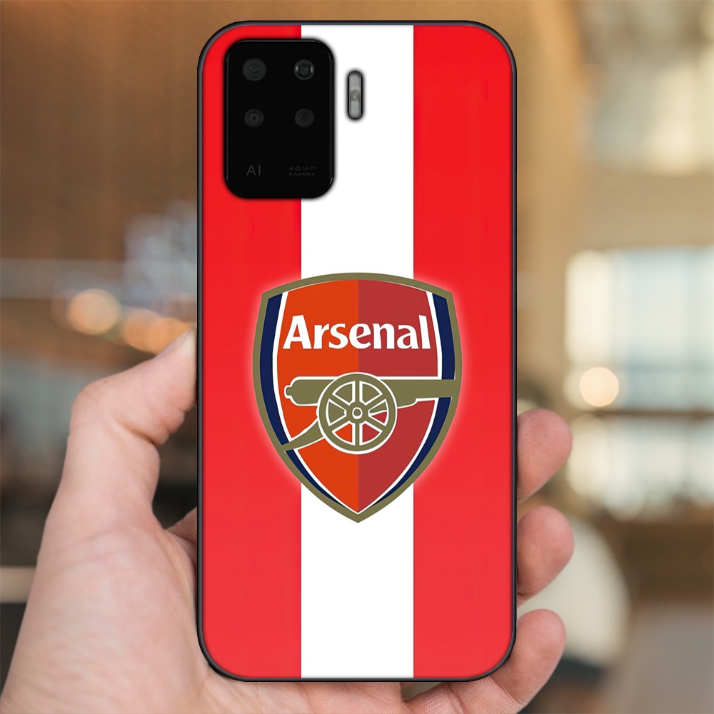 Ốp lưng Oppo A94 viền đen in hình Arsenal FC