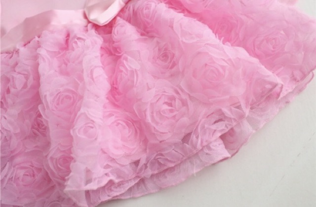 [Tặng băng đô] Váy công chúa hoa hồng HÀN QUỐC bé gái