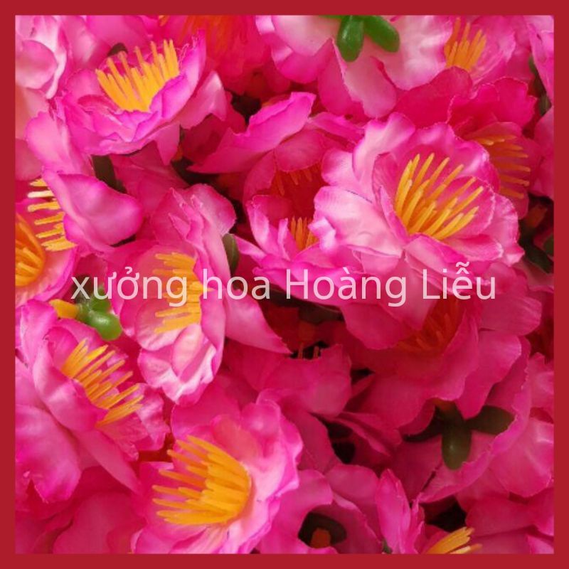 Hoa mai đào rời decor nhà cửa, hoa đào mai trang trí tết