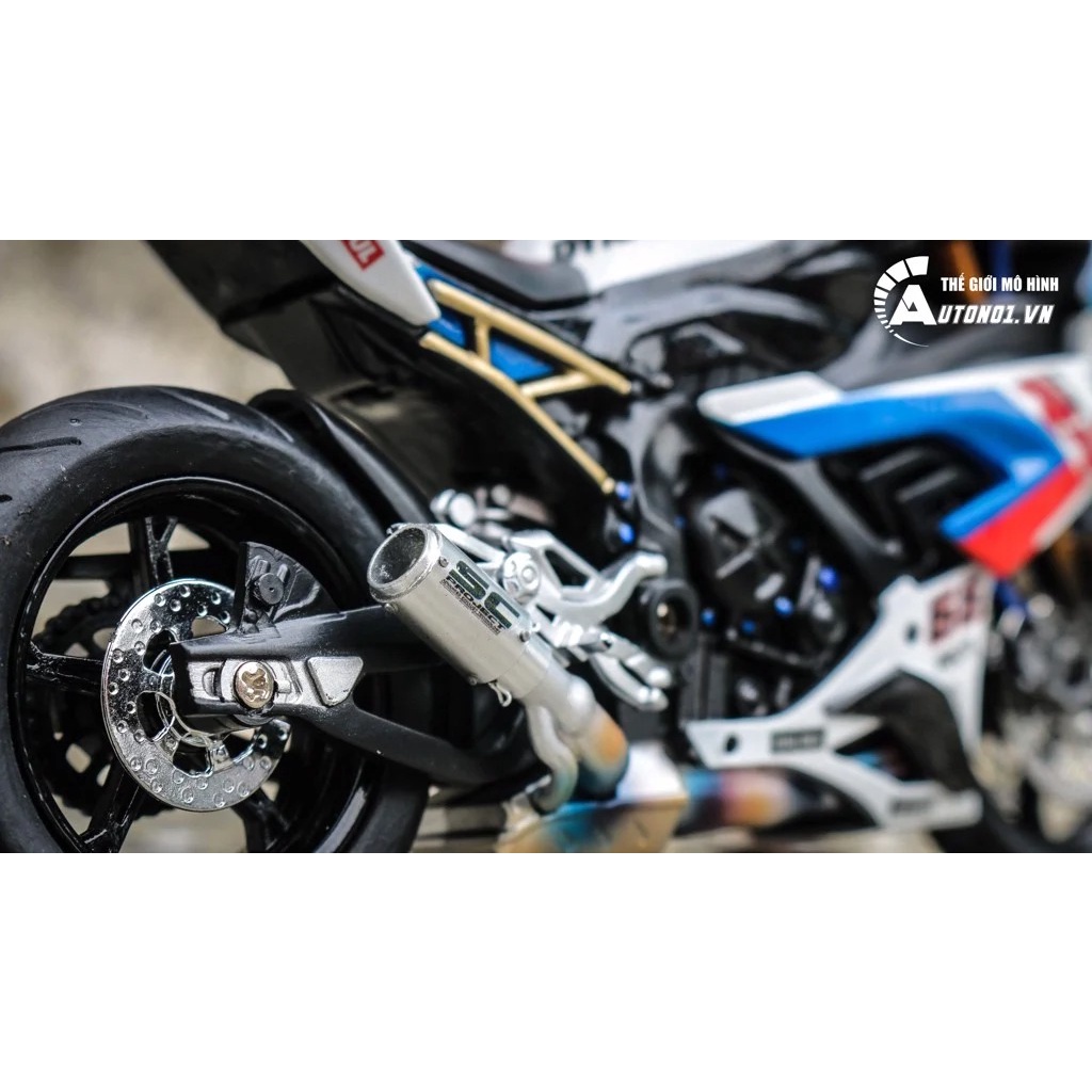 MÔ HÌNH BMW S1000RR CUSTOM TRICOLOR VERSION 1:12 AUTONO1 D039