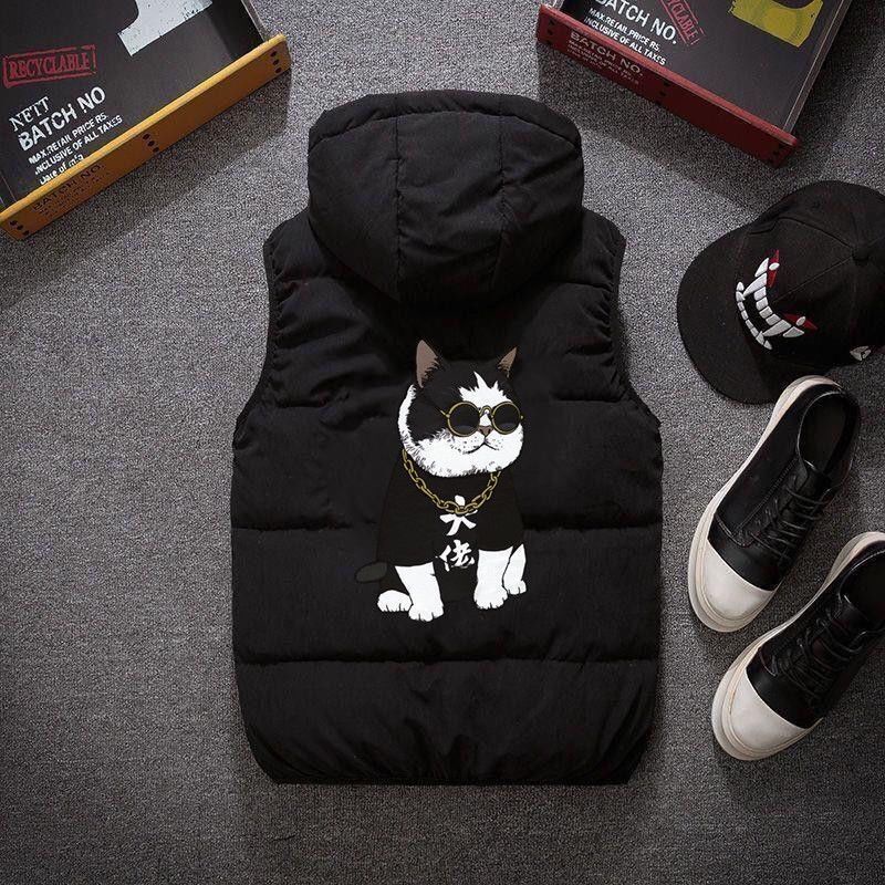 Áo phao nam ba lỗ hàn quốc có mũ hàng chuẩn loại 1