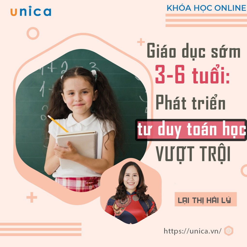 Toàn quốc - [E-voucher] FULL khóa học NUÔI DẠY CON- Giáo dục sớm 3-6 tuổi: Phát triển tư duy toán học vượt trội