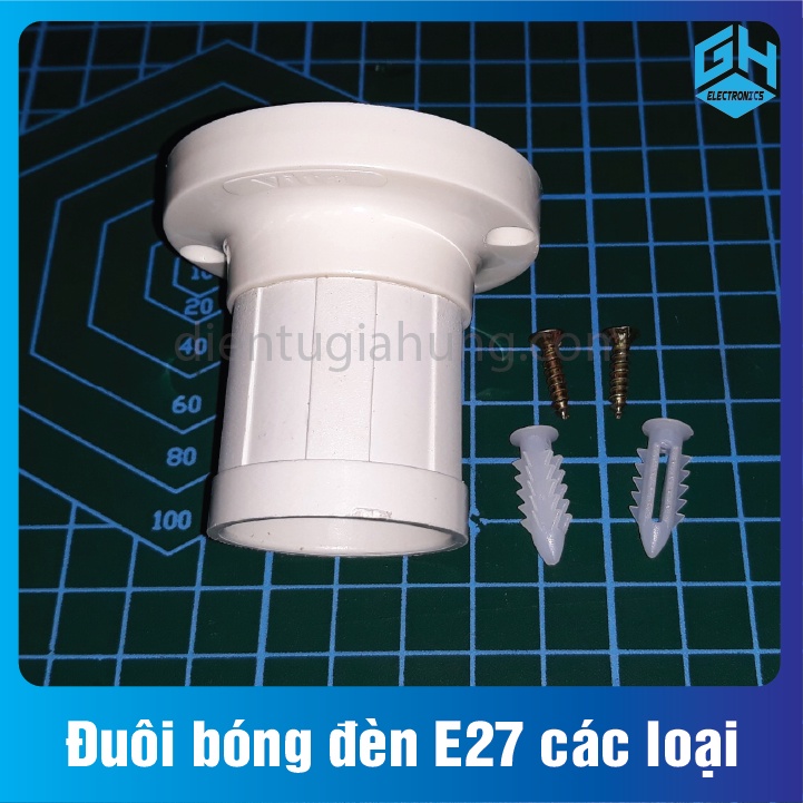 1 Cái Đuôi bóng đèn E27 các loại đuôi treo,đuôi xéo,đuôi thẳng