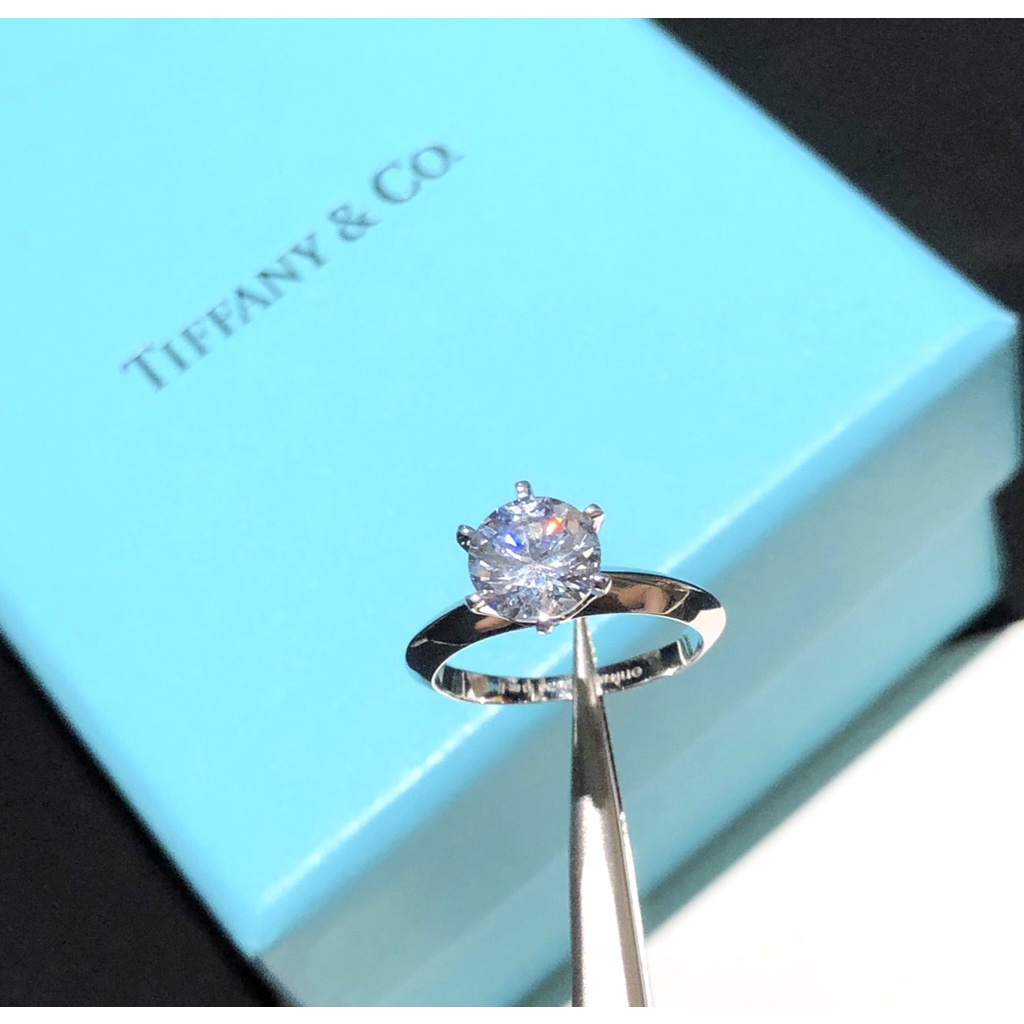 TFY kim cương nhẫn nữ S925 bạc Trang sức cặp đôi