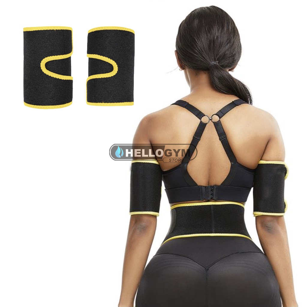 Đai Nịt Bắp Tay HelloGym Đốt Cháy Mỡ Thừa Giảm Calo Cho Nữ, Ngăn Ngừa Chảy Xệ
