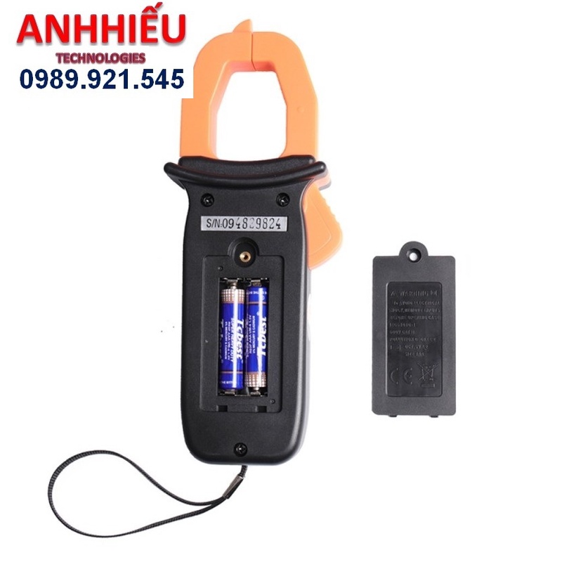 Ampe kìm đo dòng điện 600A, ACV/DCV, điện trở, tụ điện, thông mạch, tần số, nhiệt độ VICTOR VC 606B