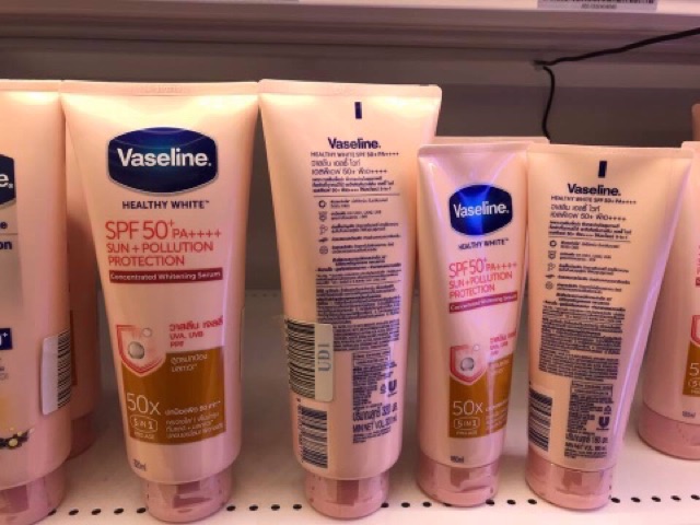  Dưỡng thể Vaseline 50x SPF 50++ 320ml thái lan