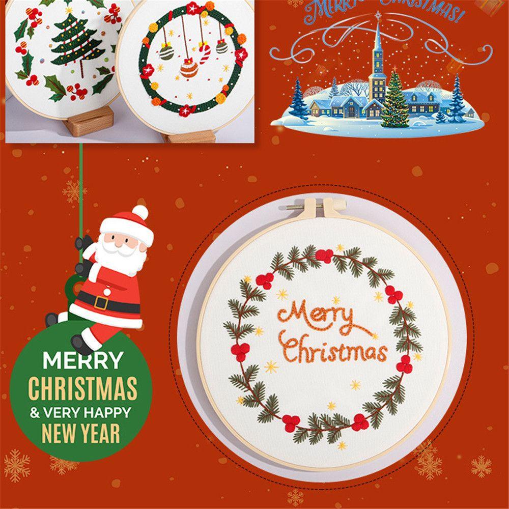 Tranh Thêu Trang Trí Thủ Công Hình Ông Già Noel