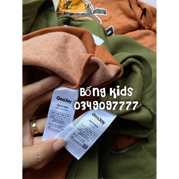 Áo Nỉ Bé Trai In Chữ GJ