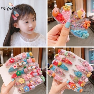 Set 5 kẹp tóc trang trí hoạt hình đáng yêu phong cách Hàn Quốc