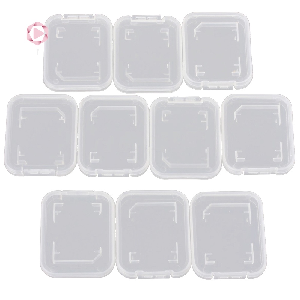 Set 10 Hộp Đựng Thẻ Nhớ Sdhc Trong Suốt Giá Đỡ | BigBuy360 - bigbuy360.vn