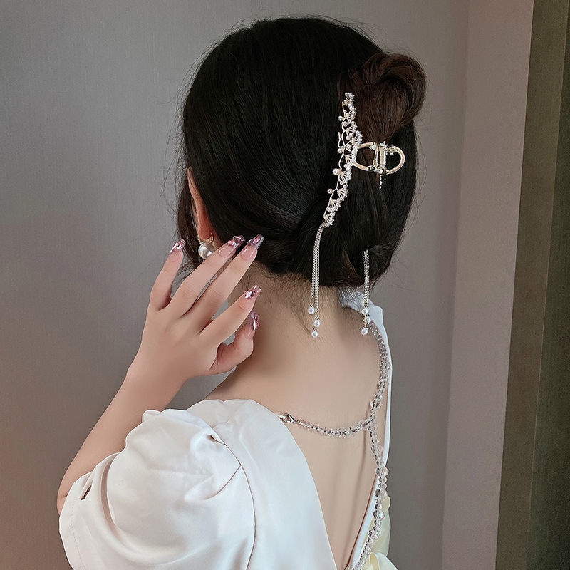 Kẹp Tóc Tua Rua Hình Cành Hoa Màu Vàng Phong Cách Trung Quốc Cho Bé Gái