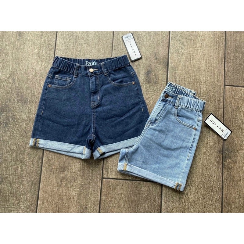 short jeans lưng thun