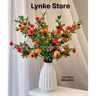 Bình Hoa Lọ Hoa Dáng Phi Thuyền Trắng Men Đẹp Gốm Sứ Bát Tràng