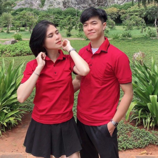 Áo đôi polo Áo đôi nam nữ đẹp chất thun cotton 100%