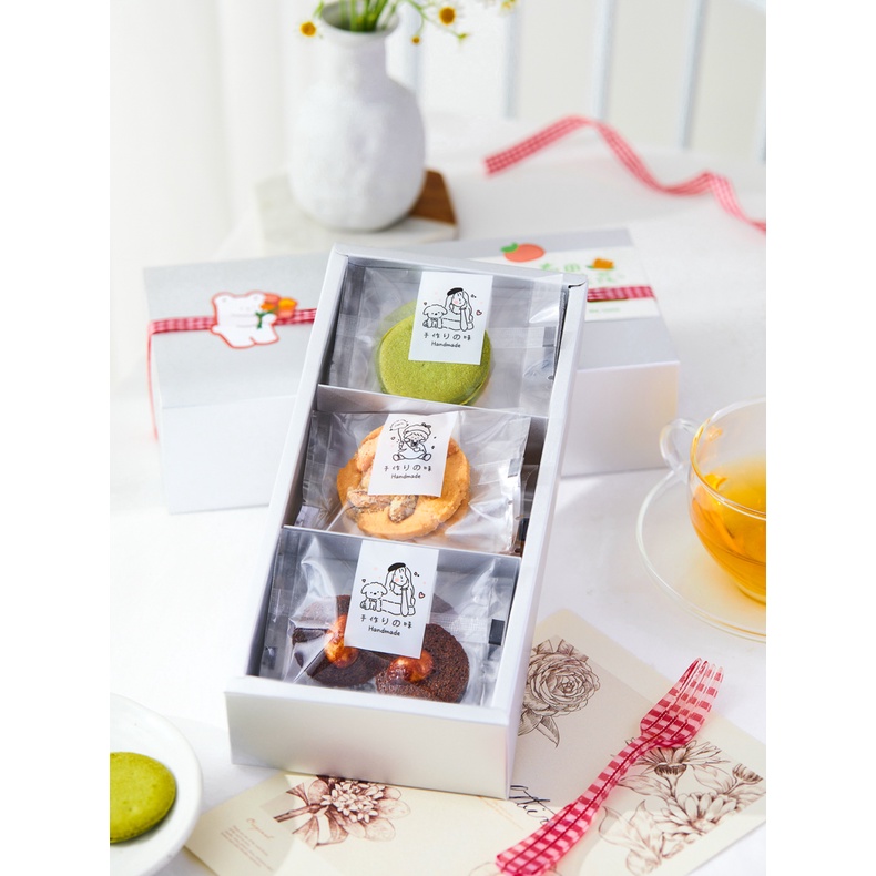 Túi đựng bánh kẹo, túi đựng thực phẩm, túi cookie, túi hàn miệng, set 50 túi mẫu cô cậu bé - POPPY STORE
