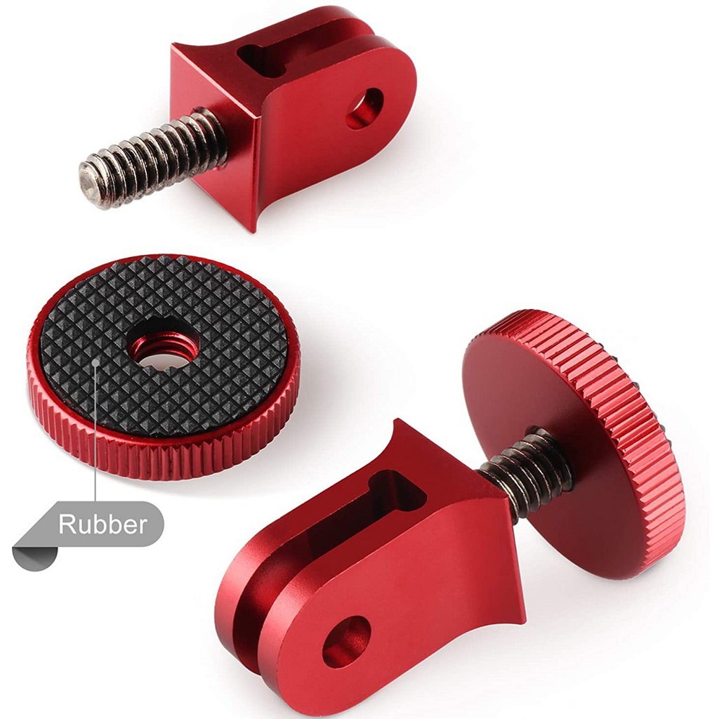 Ngàm camera LAMMCOU 1/4 inch bằng nhôm với trục vít tương thích GoPro Hero và các camera hành động khác