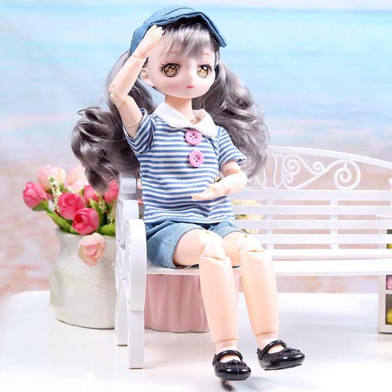 Búp Bê Baboliy Cao 30cm 23 Khớp Mắt 3D Anime Lấp Lánh Dễ Thương