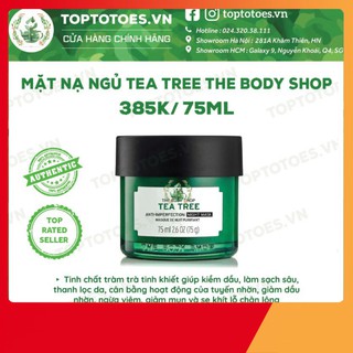 SỐC MÙA HÈ Mặt nạ ngủ The Body Shop Tea Tree Anti-imperfection Night Mask ngừa và giảm mụn, thanh lọc da, kiềm dầu CHỈ H