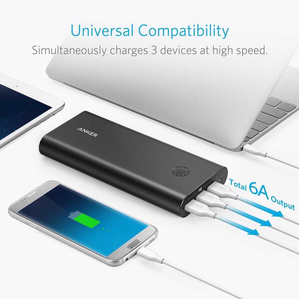 Pin sạc dự phòng ANKER PowerCore+ 26800mAh Quick Charge 3.0 - A1374