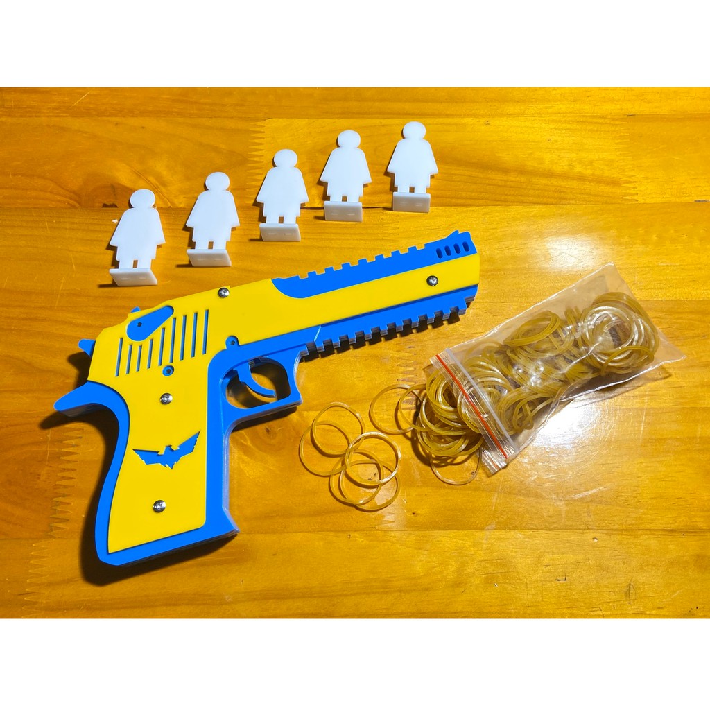 Mô Hình Bắn Dây Thun Mica ( Tặng kèm 5 bia mục tiêu + 1 túi thun)