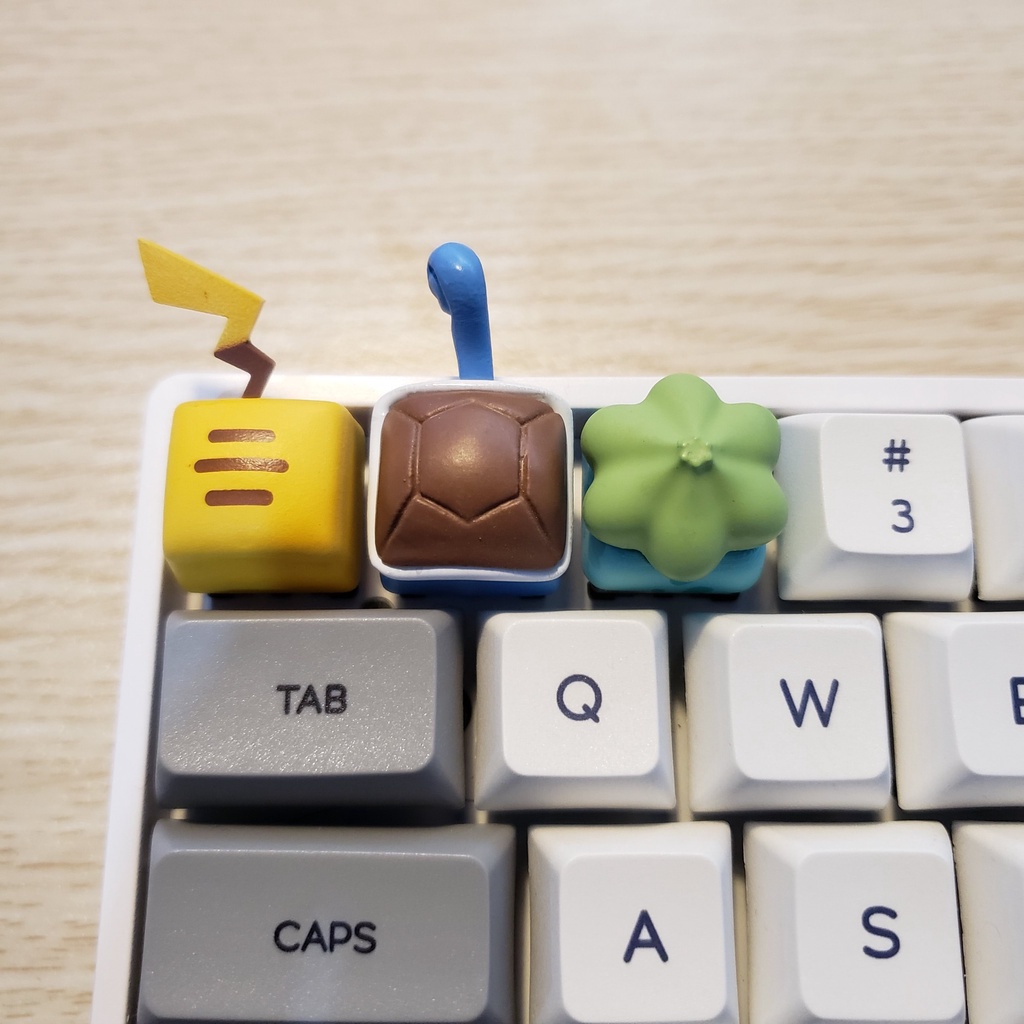 Keycap cho bàn phím cơ chất liệu Resin PBT thiết kế Pokemon - Kicap