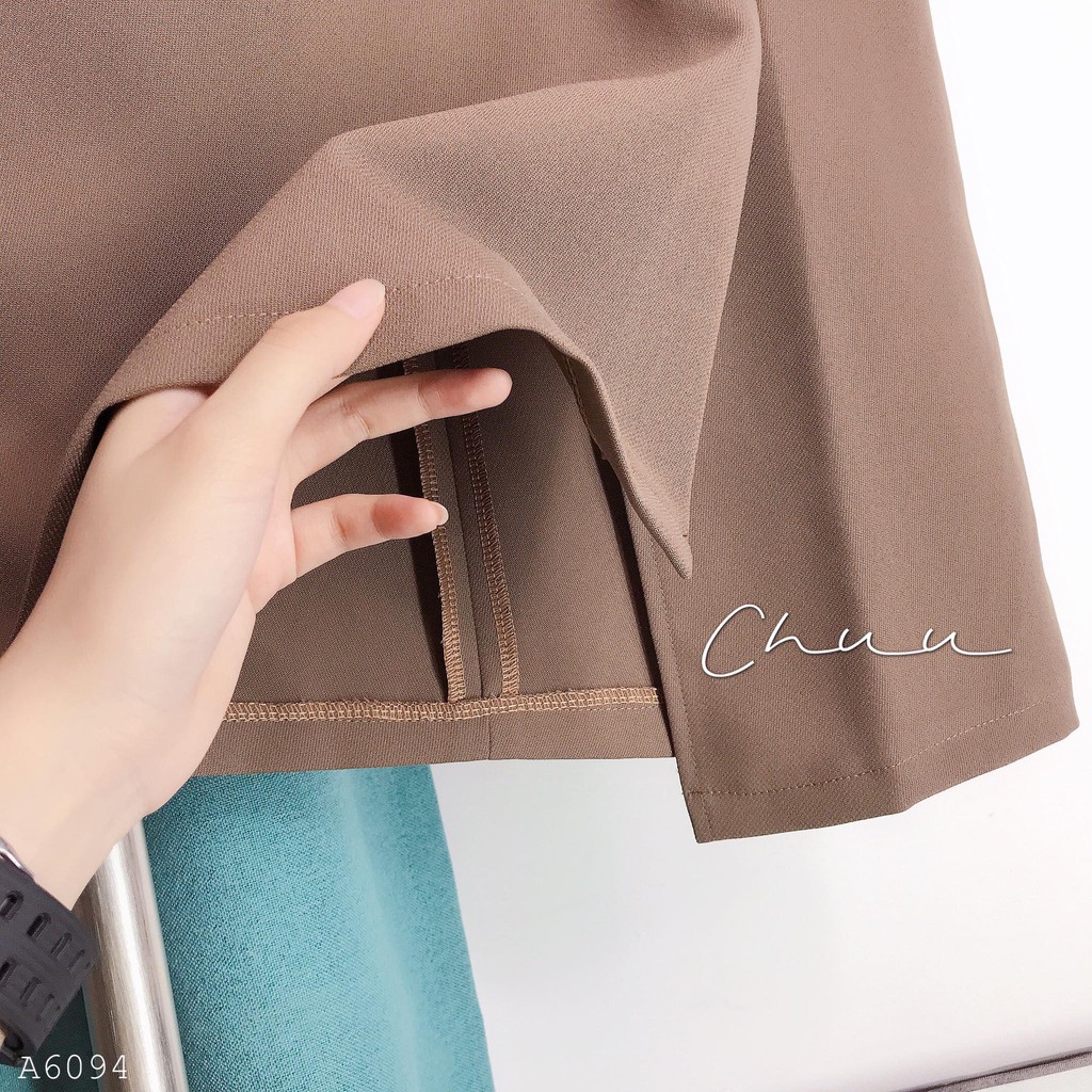 Chân váy bút chì công sở nữ kiểu xẻ lệch tà dáng dài CHUU CV6094 | BigBuy360 - bigbuy360.vn