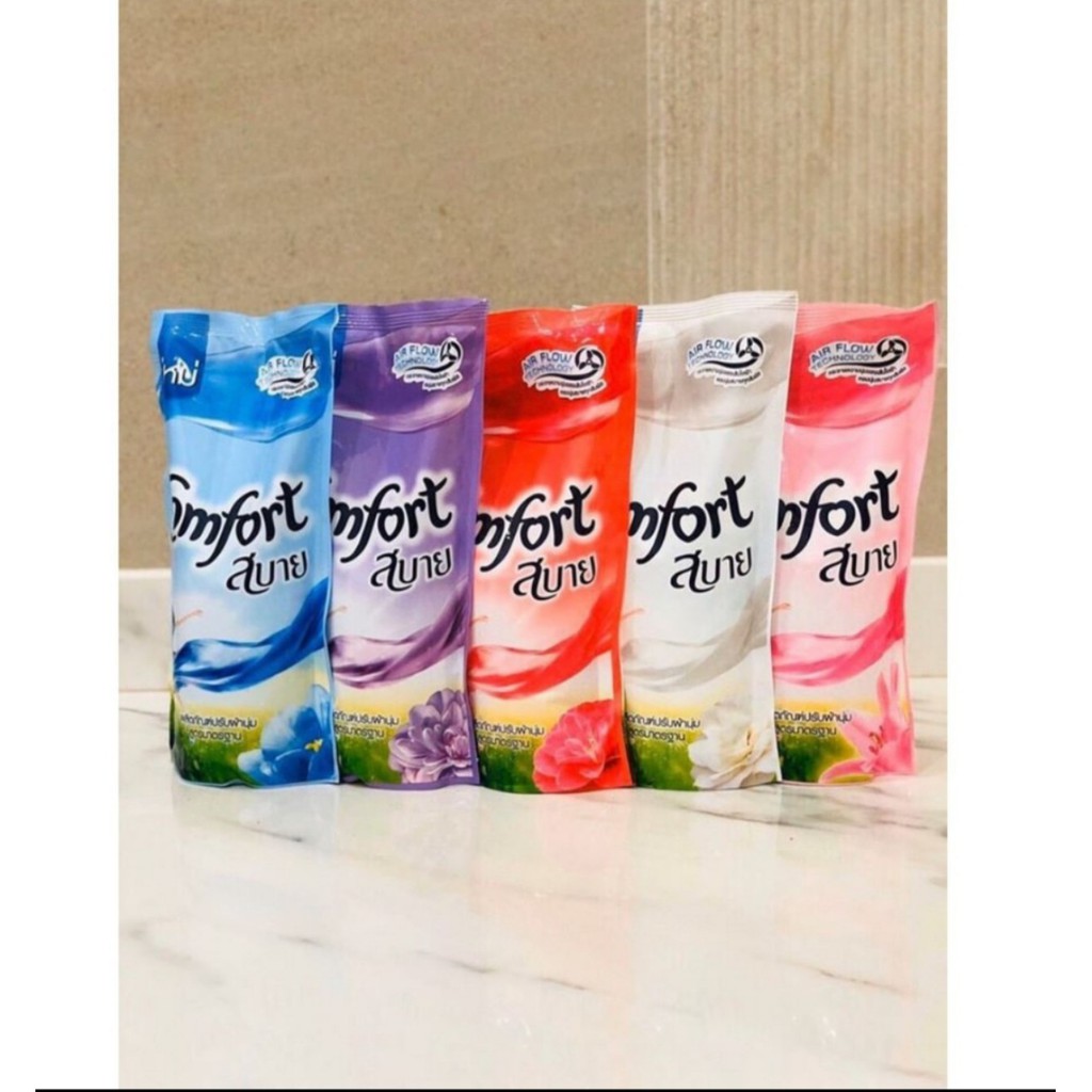 Nước xả vải Comfort Thái gói 580ml (Chọn màu)